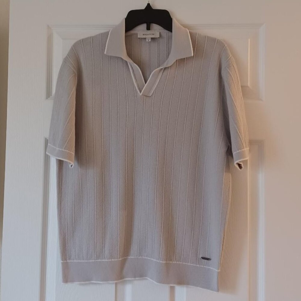 LIKE NEW! Bugatchi Johnny Collar Rib Polo Size Medium - Picture 7 of 13
